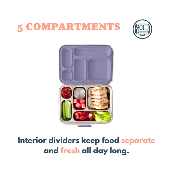 The Good Kiind - The Explorer 2.0 Leak-Resistant Stainless Steel and Silicone Bento Box