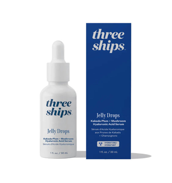 Three Ships Jelly Drops Kakadu Plum + Mushroom Hyaluronic Acid Serum - HYDRATING 🇨🇦