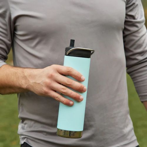 Klean Kanteen Insulated 16oz Water Bottle with Twist Straw Cap