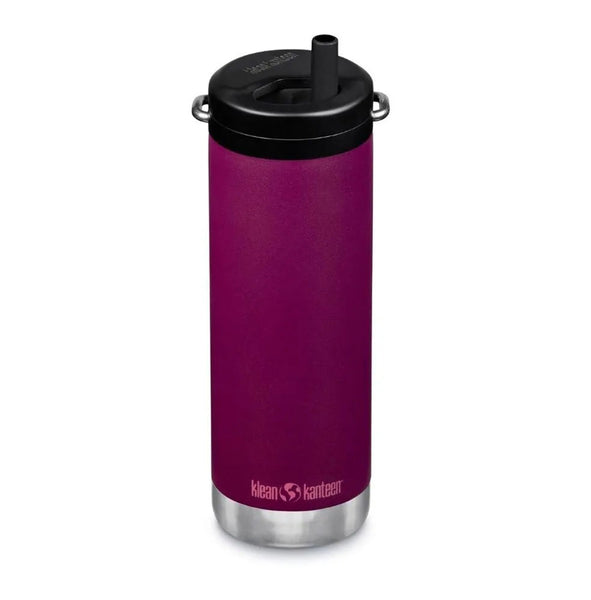 Klean Kanteen Insulated 16oz Water Bottle with Twist Straw Cap