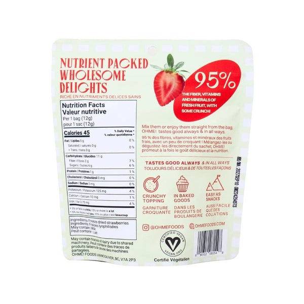 OHME Freeze Dried Fruit Snacks - Carton of 8 🇨🇦