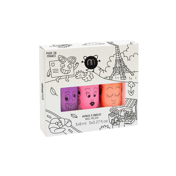 Nailmatic Kids Water Based Nail Polish - Set of 3