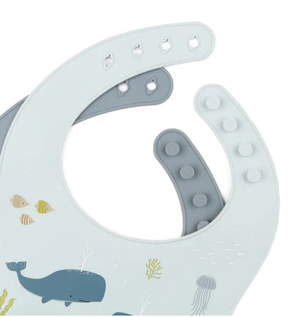 A Little Lovely Company - Set of 2 Silicone Bibs