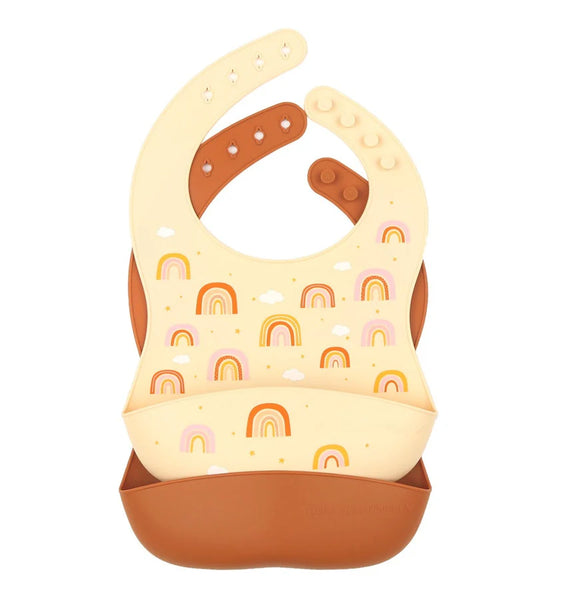 A Little Lovely Company - Set of 2 Silicone Bibs