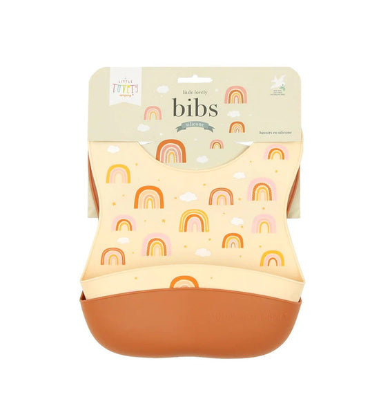 A Little Lovely Company - Set of 2 Silicone Bibs