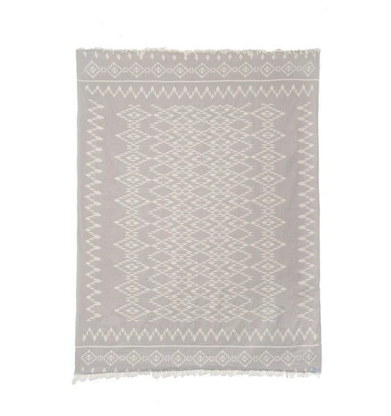 Tofino Towel Co. - The Coastal Fleece Lined Throw (Pewter)
