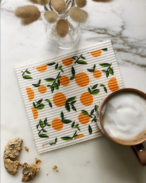 Ten and Co. Swedish Sponge Cloths - 5 Pack Winter Fruit