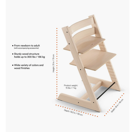 Stokke Tripp Trapp® Highchair, Cushion & Tray Bundle