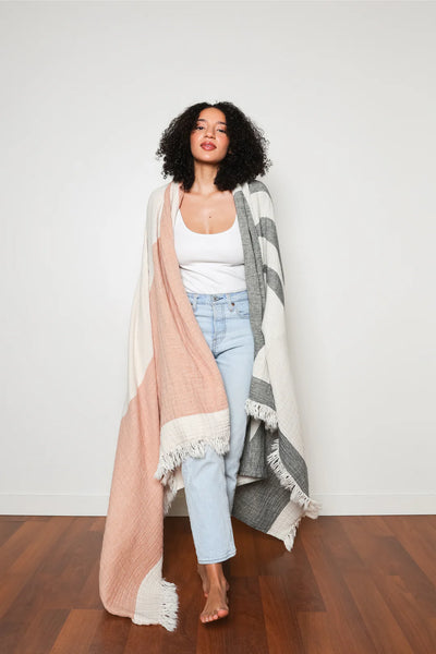 Tofino Towel Co. - The Blaise Muslin Throw 🇨🇦