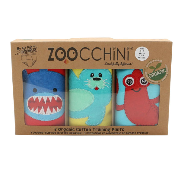 Zoocchini Organic Cotton Training Pants - Set of 3