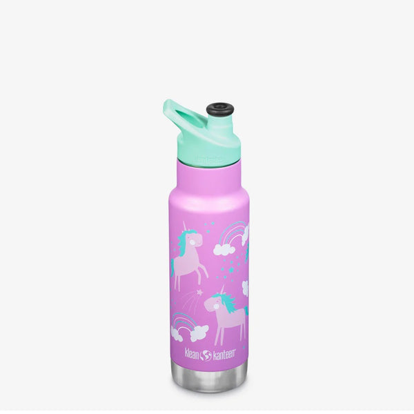 Klean Kanteen Kids 12oz Insulated Water Bottle with Sports Cap