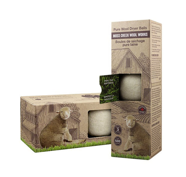 Moss Creek Wool Dryer Balls - 3 Pack 🇨🇦