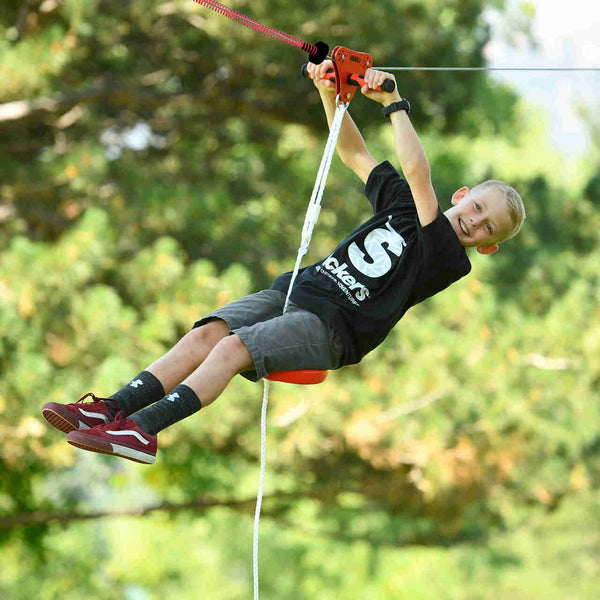 Slackers 70' Hawk Backyard Zipline Kit with Spring Brake