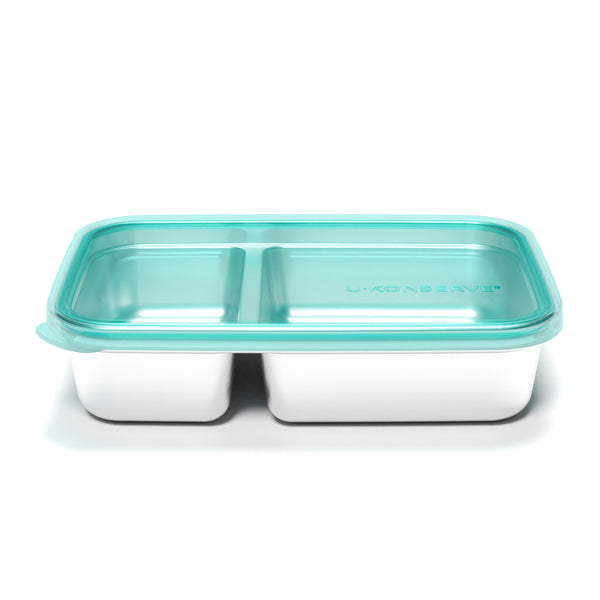U-Konserve 28oz Divided Rectangle with Silicone Lid