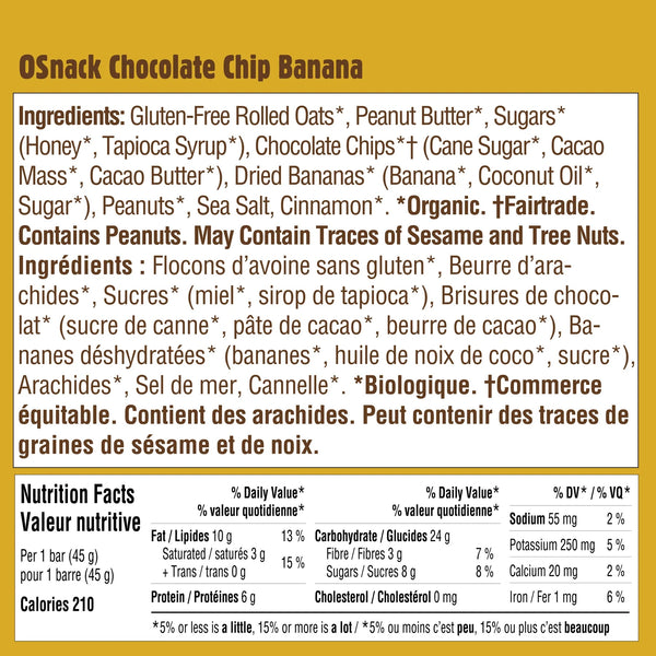 Hornby Organic OSnack Bars - 12 x 45g Bars 🇨🇦