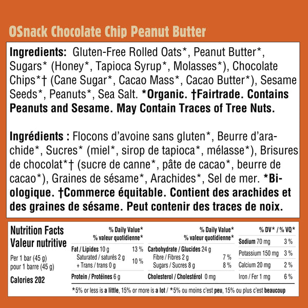 Hornby Organic OSnack Bars - 12 x 45g Bars 🇨🇦