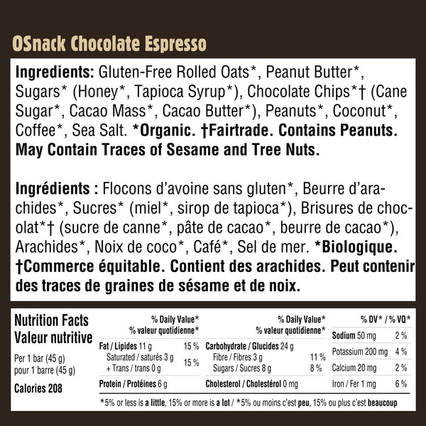 Hornby Organic OSnack Bars - 12 x 45g Bars 🇨🇦