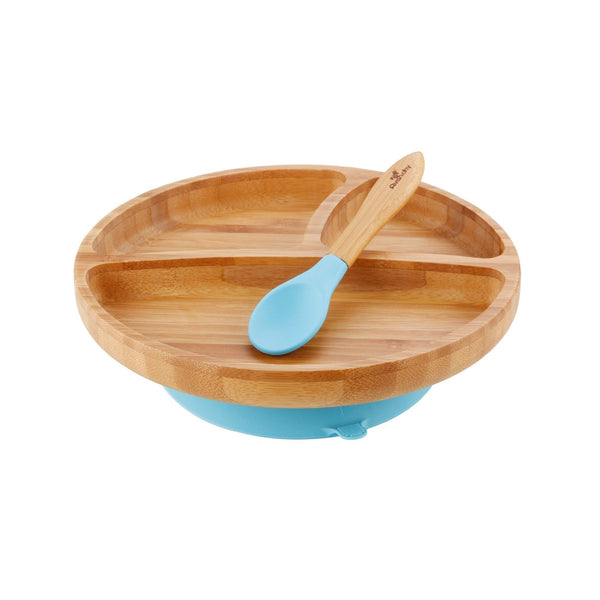 Avanchy Bamboo Suction Toddler Plate & Spoon