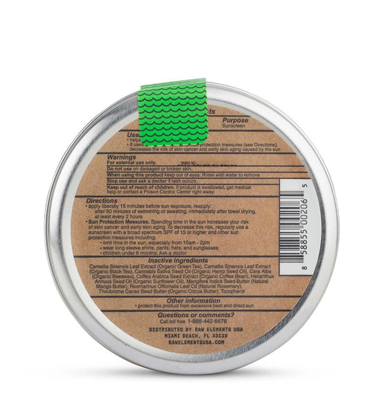 Raw Elements Mineral Sunscreen Face + Body Tin - SPF 30