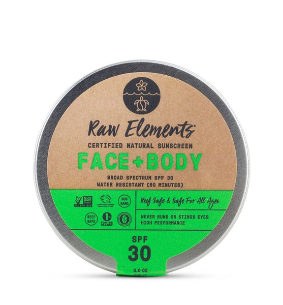 Raw Elements Mineral Sunscreen Face + Body Tin - SPF 30