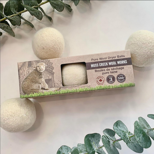 Moss Creek Wool Dryer Balls - 3 Pack 🇨🇦