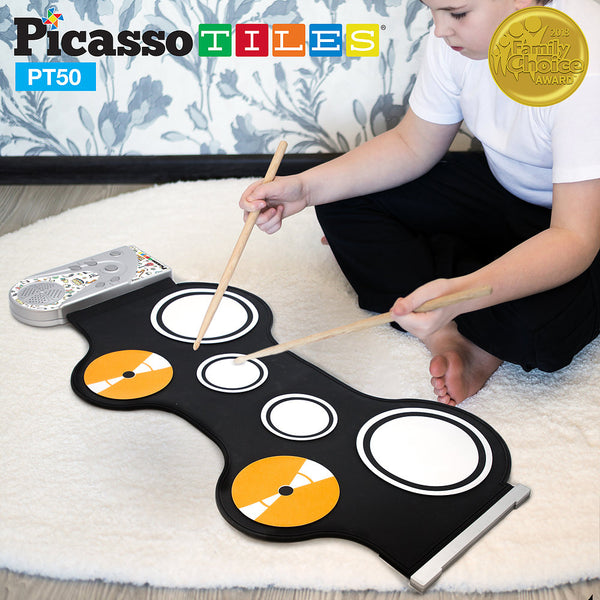 Picasso Tiles Roll Up Educational Drums