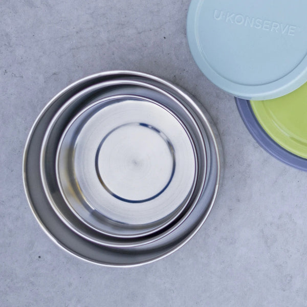 U-Konserve Stainless Steel Round Containers - Set of 3