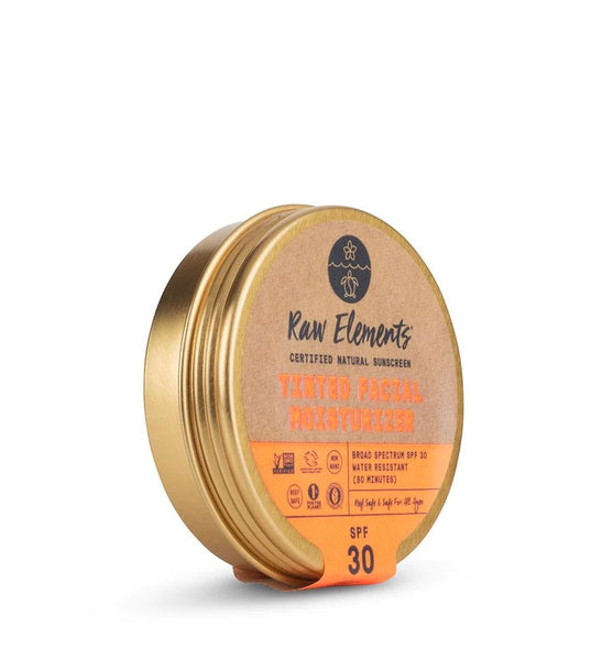 Raw Elements Mineral Sunscreen Tinted Face Tin - SPF 30
