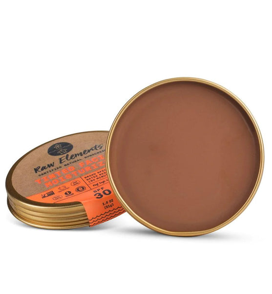 Raw Elements Mineral Sunscreen Tinted Face Tin - SPF 30