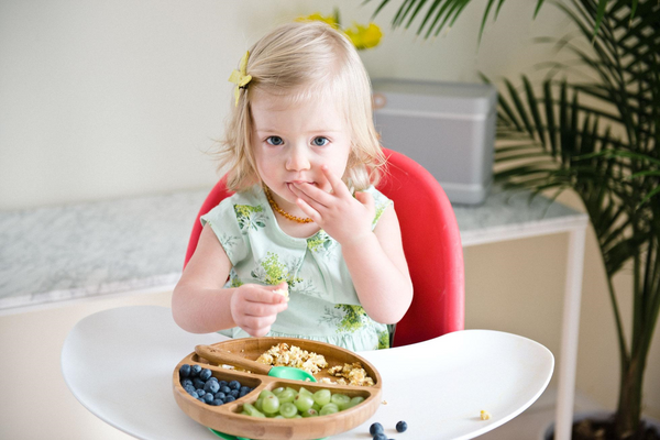 Avanchy Bamboo Suction Toddler Plate & Spoon