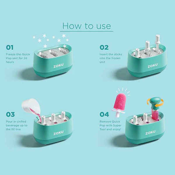 Zoku NEW Quick Pop Maker & Accessories